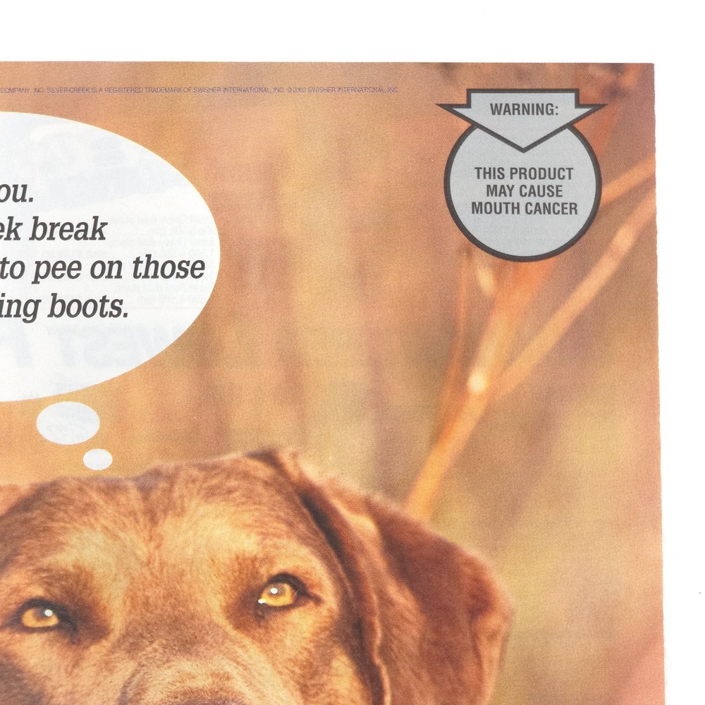 CREEK Chewing Tobacco Advertising Print Ad Dog Humor Collector Decor Poster - Picture 3 of 6